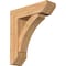 Ekena Millwork Thorton Slat Smooth Bracket w/ Offset Brace, Western Red Cedar, 7 1/2"W x 26"D x 30"H BKT0806X26X30THR06SWR - alternate 1